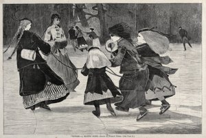Tél – korcsolyázási jelenet, 1868. alkotó: Winslow Homer