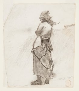 Tengerre néző nő, Cullercoats, Anglia alkotó: Winslow Homer