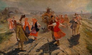 Menyasszonyi körmenet Orel közelében alkotó: Wladimir Jegorowitsch Makowski