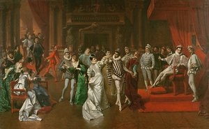 Henry Valois udvarának bálja alkotó: Wladyslaw Bakalowicz