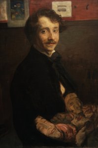 Önarckép maszkokkal alkotó: Wojciech Weiss