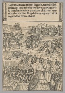Egy francia város kapitulációja, 12. tábla a Történelmi jelenetek I. Maximilianus császár életéből a Diadalívből alkotó: Wolf Traut