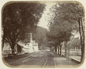 Kilátás Rijswijkben, Batáviában alkotó: Woodbury and Page