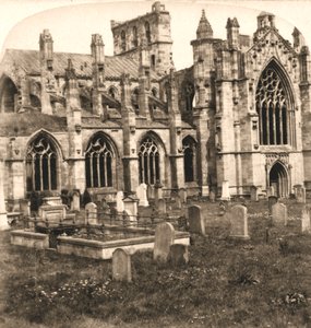 Melrose Abbey, Melrose, Skócia, 1896. alkotó: Works and Sun Sculpture Studios