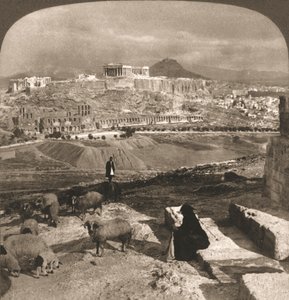 Az Akropolisz, Athén, Görögország, 1902.