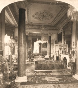 The Drawing Room, Queen Victorias Marine Residence, Osborne House, I.O.W, 1900. alkotó: Works and Sun Sculpture Studios