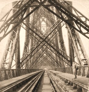 The Great Forth Bridge, Skócia, 1896. alkotó: Works and Sun Sculpture Studios
