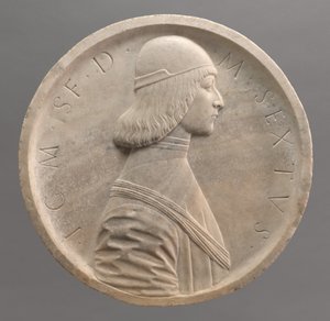 Gian Galeazzo Maria Sforza, Milánó hercege, az 1490-es évek eleje. alkotó: Workshop of Benedetto Briosco