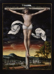 Krisztus a kereszten alkotó: workshop of Lucas Cranach the Elder