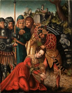 Szent Barbara mártíromsága alkotó: workshop of Lucas Cranach the Elder