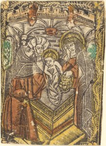 Bemutató a templomban alkotó: Workshop of Master of the Borders with