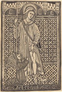 Saint-Roche alkotó: Workshop of Master of the Cologne Arms