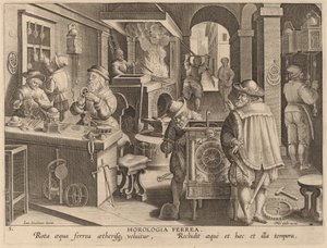 Vas órák alkotó: Workshop of Philip Galle after Jan van der Straet