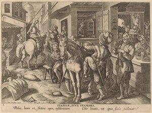 Staphae, Sive Stapedes (kengyelek vagy lábtámaszok) alkotó: Workshop of Philip Galle after Jan van der Straet