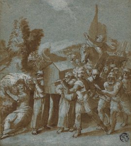 Józsué és az izraeliták átkelése a Jordánon alkotó: Workshop of Raphael