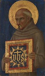 Saint Bernardino, kb. 1460-70. alkotó: Workshop of Sano di Pietro
