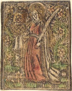 Szent Dorottya, c. 1480. alkotó: Workshop of the Master of the