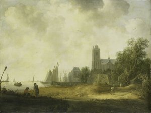 Dordrecht látképe alkotó: Wouter (or Knijff) Kniff