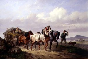 Draft Horses csapata (olaj, vászon)