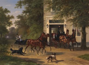 August Belmont és Isabel Perry, 1854.