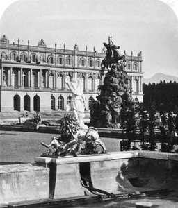 Herrenchiemsee-palota, Bajorország, Németország, 1900-as évek. alkotó: Wurthle and Sons