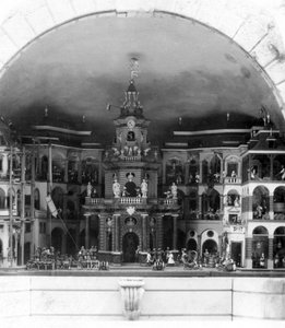 Mechanikus színház, Hellbrunni kastély, Salzburg, Ausztria, 1900 körül