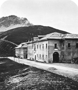Santa Maria, az Umbrail-hágóban, Tirol, 1900-as évek. alkotó: Wurthle and Sons