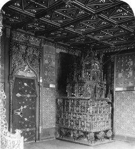 A kemence a hercegi kamarában, Festung Hohensalzburg, Salzburg, Ausztria, 1900-as évek. alkotó: Wurthle and Sons