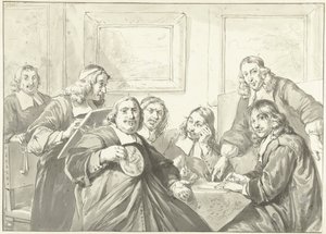 A haarlemi Szent Lukács céh felügyelői, 1675.