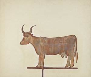 Tehén szélkakas, c. 1938. alkotó: Wynna Wright