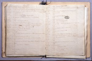 Lajos folyóirata. 1789. június és július hónap. Jegyzetfüzet 17X21 cm. Archives Nationales. Párizs alkotó: XVI Louis