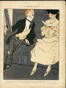 Illusztráció Xavier Gose-ről (1876-1915) a Le Lire-ben, 2010.08.27. – Az első utazás – Vasúti vonat, Férfidivat, Adultere
