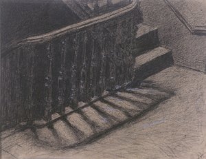 A lépcsőház (szén)