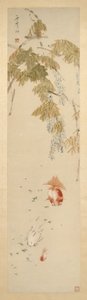 Wisteria és aranyhal 紫藤金魚圖 alkotó: Xugu