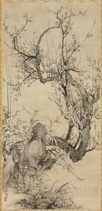 Szilva, bambusz és orchidea, 1834.