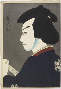 Nakamura Kichiemon I. színész, mint Hoshikage Doemon, 1921 (színes fatömbnyomat)