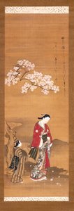 Hölgy és Kezelő Cseresznyefa alatt alkotó: Yamazaki Ryujo