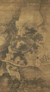 Li Tieguai tanítás a Fenyővölgyben, Yuan-dinasztia (tinta selyemen)