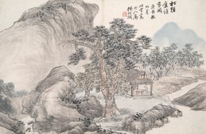 Olvasás a félreeső fenyőstúdióban (Song yin an) alkotó: Yang Borun