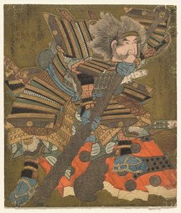 Asahina Storming the Gate (Asahina mon yaburi), a Three Stormings sorozatból (Hatetsu Samban) alkotó: Yashima Gakutei