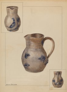 Vizeskancsó, c. 1936. alkotó: Yolande Delasser