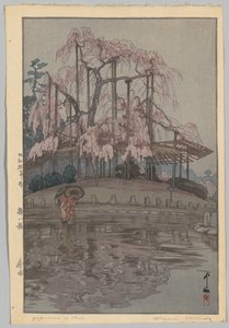 Cseresznyevirágzás nyolc jelenete: Tavaszi eső (Sakura nem szereti: Harusame) alkotó: Yoshida Hiroshi