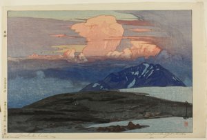 Goshiki-hegység (Goshikihara), a „Japán Alpok tizenkét jelenete (Nihon arupusu junidai no uchi)” sorozatból alkotó: Yoshida Hiroshi
