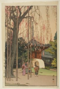 A cseresznyefa Kawagoe-ban alkotó: Yoshida Hiroshi