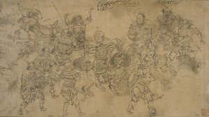 Vízügyi miniszter kísérete, 13. század vége – 14. század eleje (tinta papíron)