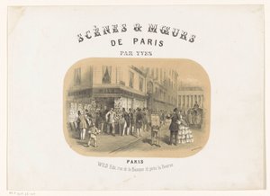 A Wild kiadó külseje Párizsban Scenes & moeurs de Paris (sorozat címe a tárgyon) alkotó: Yves