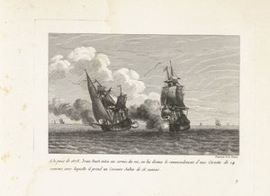 Jan Bart in dienst van de koning van Frankrijk, 1678 Az 1678-as békében Jean-Bart a király szolgálatába lépett, egy 14 ágyús Corvette parancsnokságot kapott, amellyel elvitt egy 16 ágyús Corsair Saltint (cím a tárgyon) Fésűk gyűjteménye