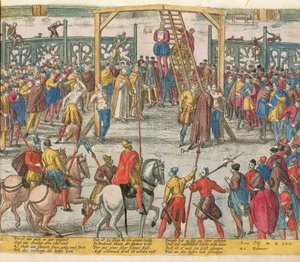 Az Execution of Spell of Brabant, aki más ártatlan embereket is életre keltett alkotó: Zacharias (school of) Dolendo