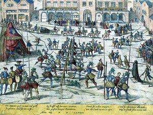 Torna, amelyet a spanyolok rendeztek Brüsszelben, hogy növeljék a katonák morálját és hangsúlyozzák, hogy Hollandia most már az övék. alkotó: Zacharias (school of) Dolendo