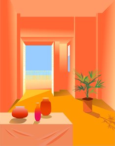 Interiors 1, 2020 (digitális) alkotó: Sabina Nedelcheva Williams